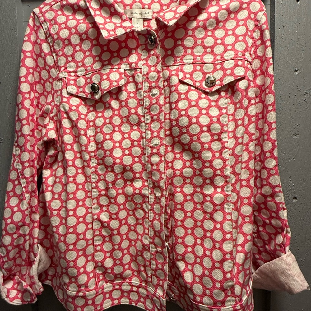 Pink Polka Dot Women’s Jacket